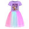 Kpop Cacciatori di Demoni Ragazza Cotone Arcobaleno Pizzo Vestito Per Ragazze Età Da 3 A 8