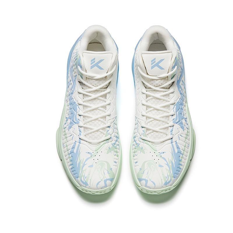 Anta KT3 Fire Thompson Professional Basketball Shoes Men Sneaker Paper-White Light-Pink-Blue 912541604-1