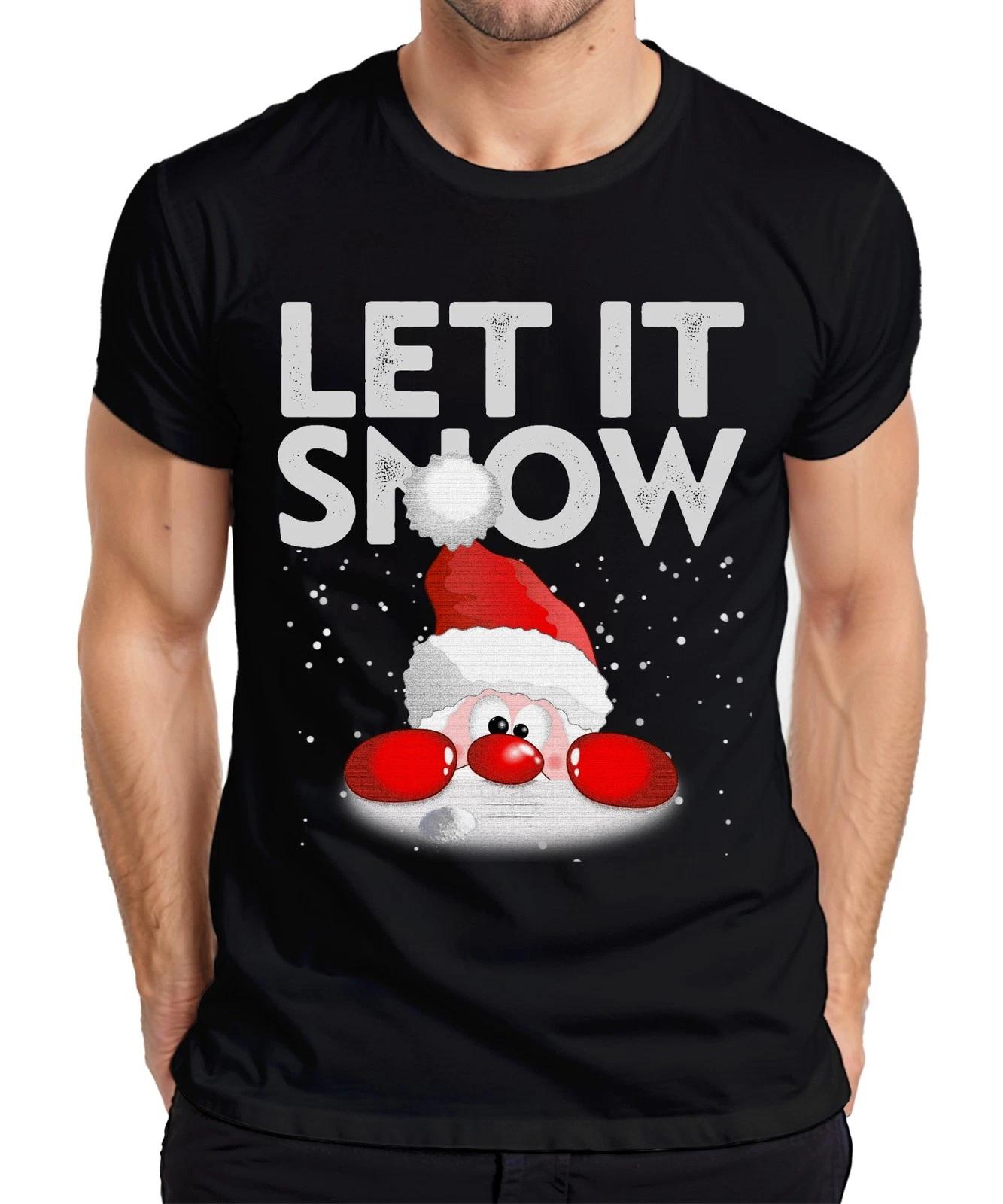 Let It Snow Weihinachtsmann - Weihnachten Weihnachtsgeschenk Christmas Herren T- XL
