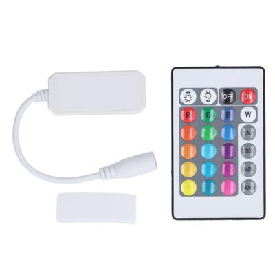 LED Remote Controller 24 Keys Smart 4pin 2.4G RGB IR Remote Wireless Controller with Connector Stick