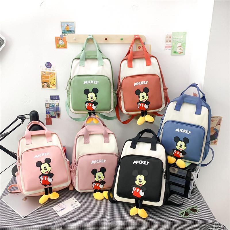 Design Color Blocked Children Backpack For Daily School Use