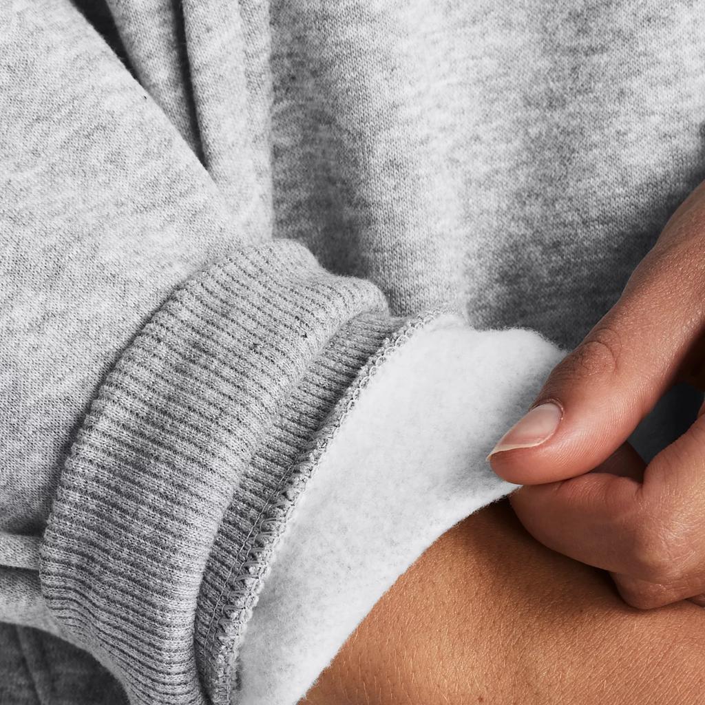 Under Armour Rival Fleece Wordmark Lightweight Comfortable Soft Hoodie Women Hoodies Modern-Gray Light-Stone South-Flower 1386512-011