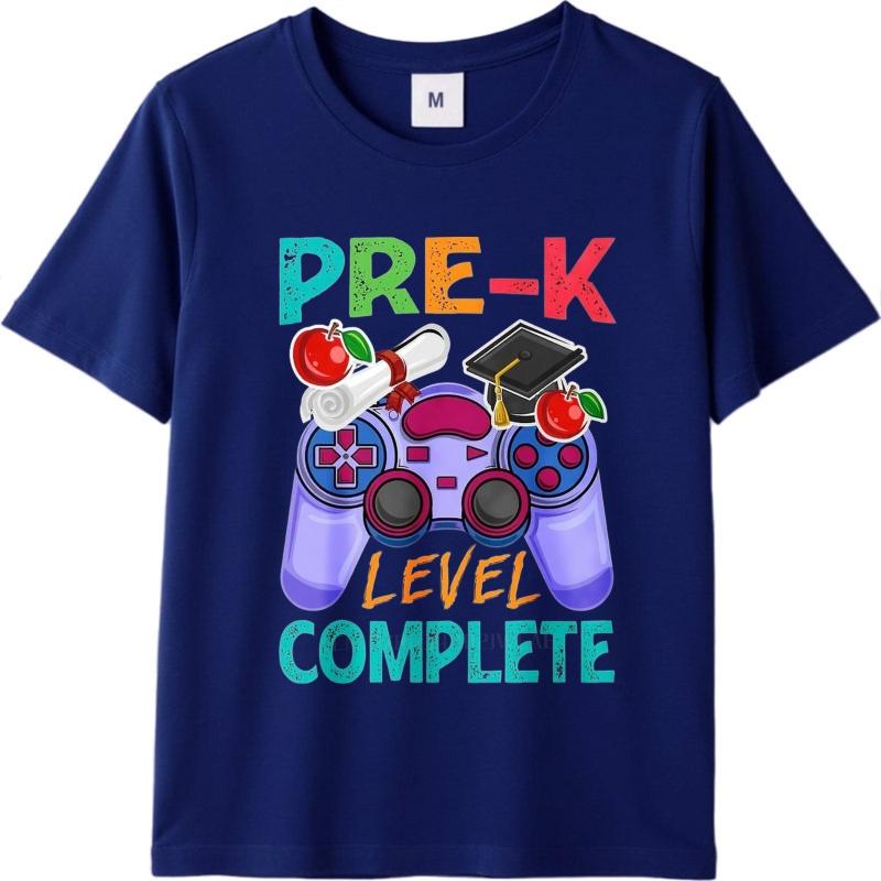 men brand tshirt Vintage summer For man t shirt Pre K Level Complete Game Controller Short Sleeve Long sleeve Oneck Top tees