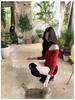 260g Cotton Modal American Spicy Girl High Neck Off-Shoulder Slimming Bodycon Waist-Cinched Chic Casual Top