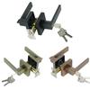 Black Square Door Handle Lock, Access Privacy Mask, Interior Bedroom and Bathroom, Hardware Accessories, Door Locks