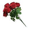 10 Heads Artificial Rose Bouquet Simulation Floral Decor Home Office Table