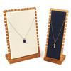 1pc Pine Wood Jewelry Display Stand Wooden Vertical Necklace Show Rack For Jewelry Display Prop Bracelet Necklace Storage Holder