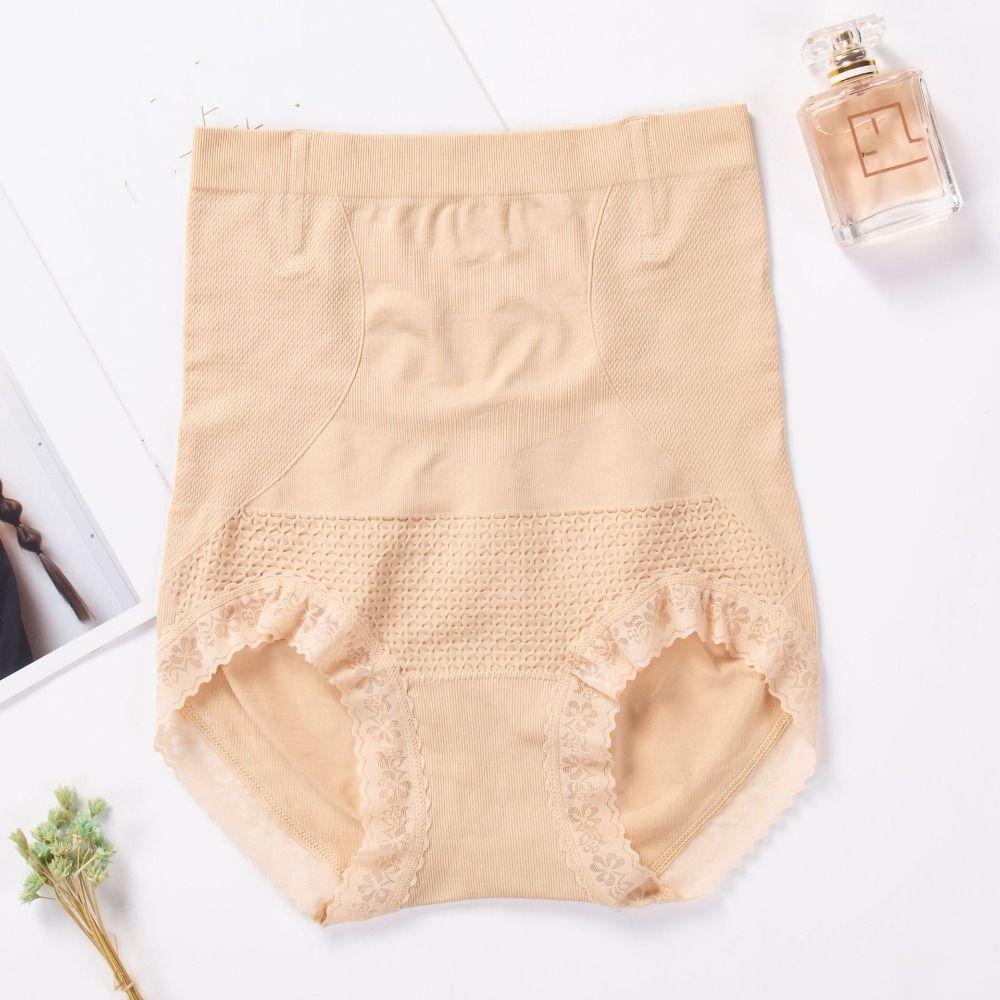 Seamless Tummy Control Underwear High Waist Body Shaping Briefs Butt Lifting Panties  Ladies