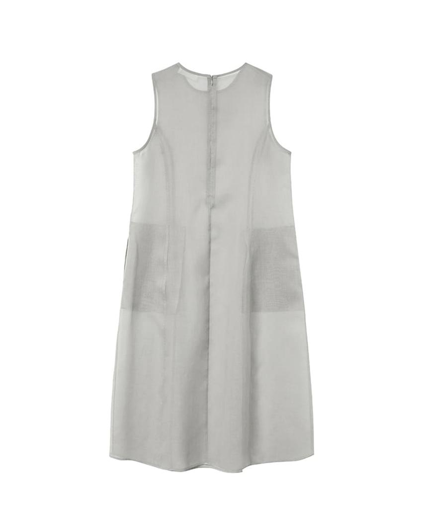 Amomento Sheer Long Dress_Grey