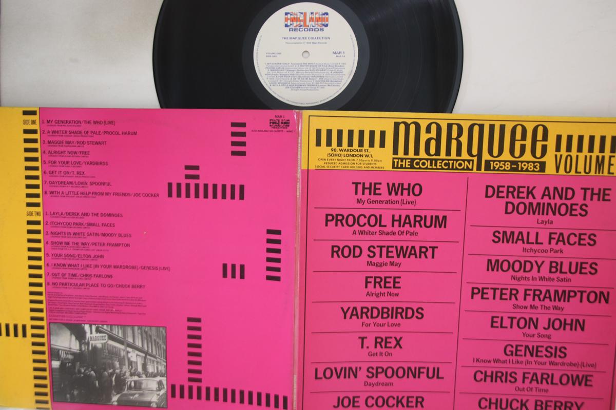 

LP Record VARIOUS - Marquee Collection Vol. 1 MAR1 ENGLAND 1983 UK Rock Used