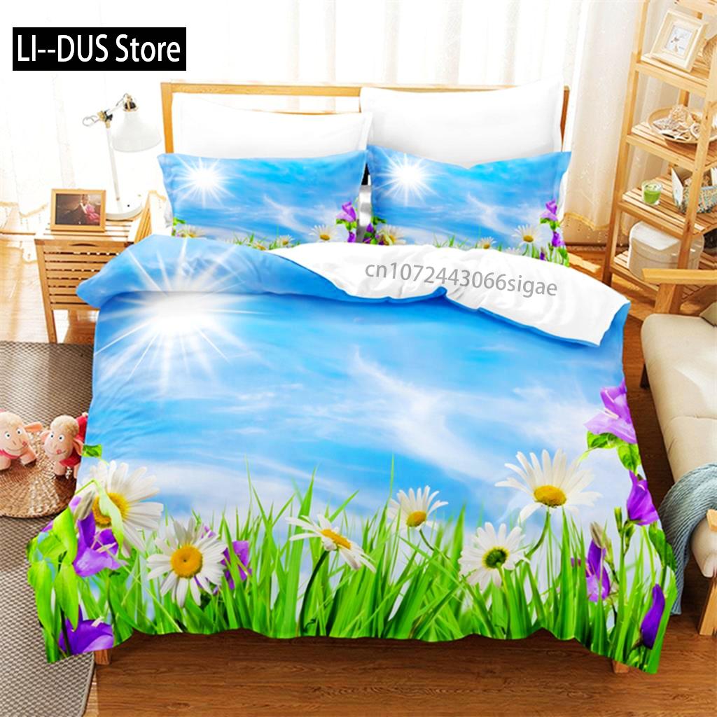 Butterfly Flower Queen Bedding Set Duvet Cover Set Bedding Digital Printing King Size Duvet Cover Set Bedding Set