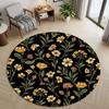 3D Visual Round Carpet Various Styles With Fantasy Eye Ocean Vortex Koi Pond Waterfall Deep Hole Art Designs Rug For Home Decor