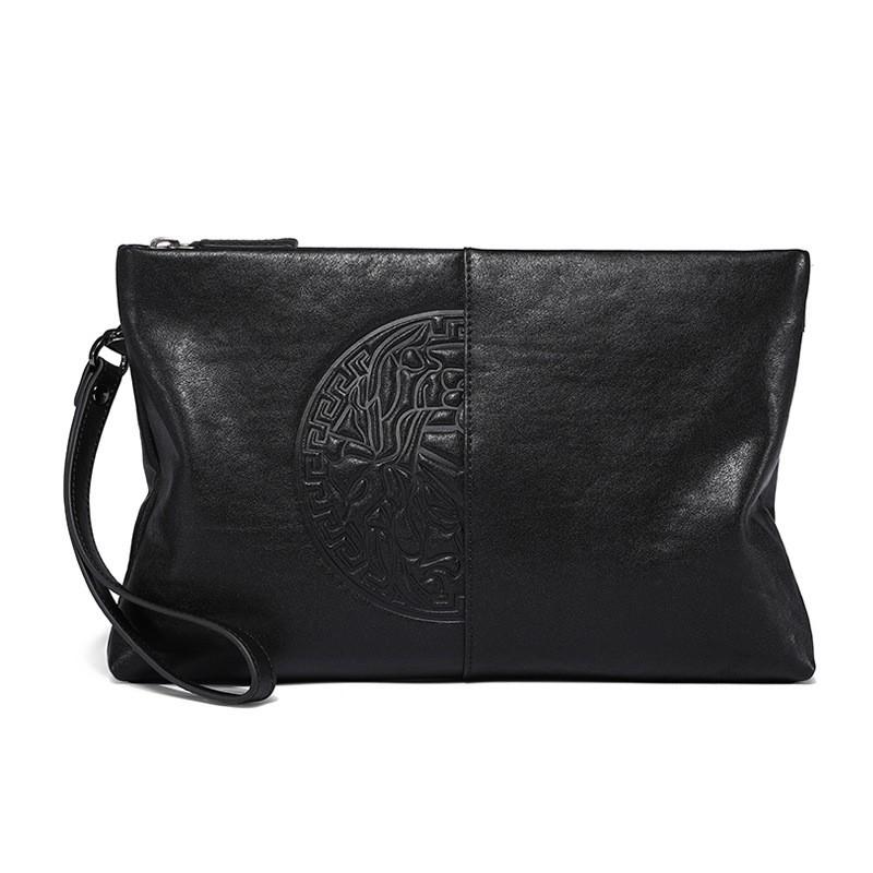 Handbag Men Korean Version Men s Envelope Business Large Capacity Grab Bag Genuine Leather Wear-resistant 26x2x18