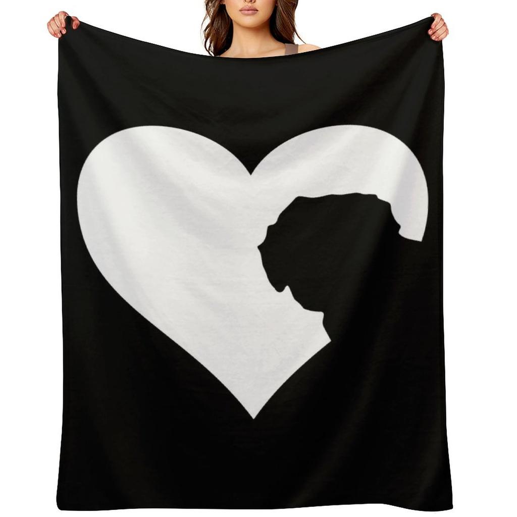 The Heart of the Labradoodle Lover Throw Blanket Beach Sofas for sofa Shaggy Blankets