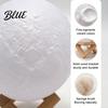 Moon Surface Texture Light DIY Paint Your Own Lamp, LED Night Kit with 8 Handmade Room Decoration Colors And Brushes, Kids Craft Project, Warm