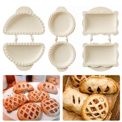 Mini El Turta Kalıpları Seti Klasik Mini Hamur Pres Cep Turta Kalıpları Tek Pres El Turta Yapıcı Partiler Fırınlar Doğum Günleri için