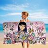 Japan Tokidoki Beach Towel Colorful Bath Towels for Girl Microfiber Quick Dry Custom Sand Free Beach Yoga Spa Gym Pool