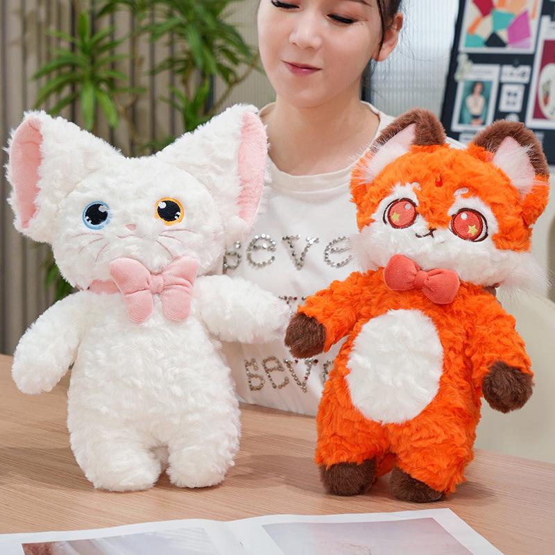 Soft German cat doll plush toy kitten fox doll girl company soothing doll