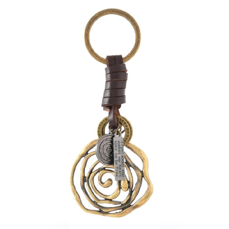 Unique Handmade Keychain Artisanal Braiding Technique Sturdy PU Leather Alloy For Styles Users