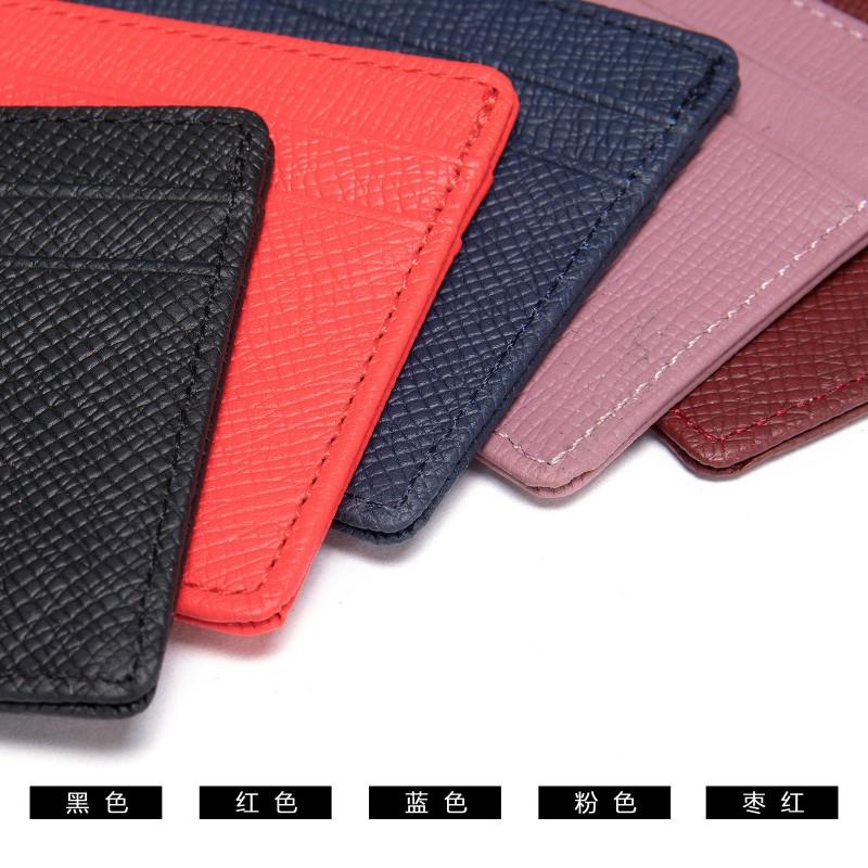 Real Pickup Bag With Multiple Card Slots Simple ID Holder Lightweight Trendy Ox Clip