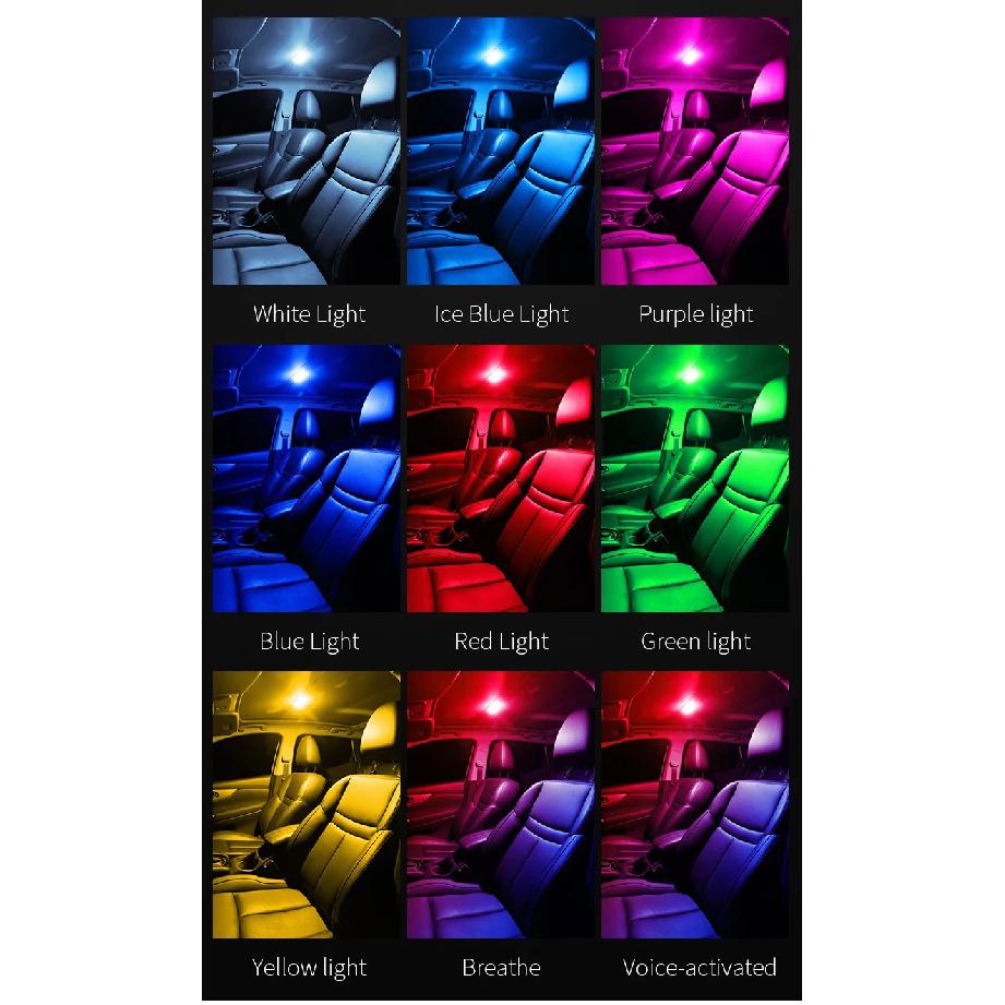 Car LED reading light Interior light Trunk light Car mounted ceiling Indoor and rear interior touch lighting