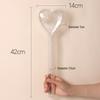 Heart-Shaped Magic Wand Acrylic Plastic Bouquet Gift Box with Fresh Flowers for Floral Art DIY