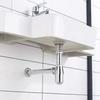Zinc Zinc Zinc Alloy Siphon Drainer Plumbing Tube Without Overflow Sink Waste Trap Drain Kit  Outlet