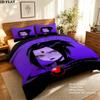Raven Teen Titans Pattern Bedding Uilt Set Uilt Cover Pillowcase Home Decoration Birthday Gift (1 * Duvet Cover + 2 * Pillowcase Without Core)