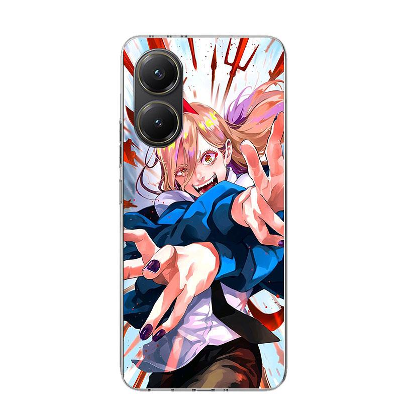 C-Chainsaw Mans Power Phone Case For Xiaomi Poco F7 Ultra X7 X6 Pro X5 Redmi 15 15C 13 13C 12 12C 10 10A 10C 9 9A 9C 9T Shell Po