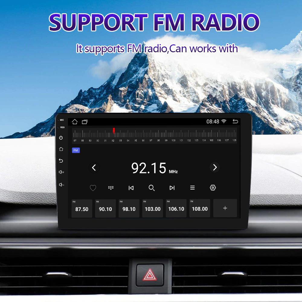 BOSSCAR 4core 2 Din Car Radio Androidauto Carplay Android 11 4G GPS Car Audio 7"/9"/10" WIFI BT IPS Automotive Multimedia Player