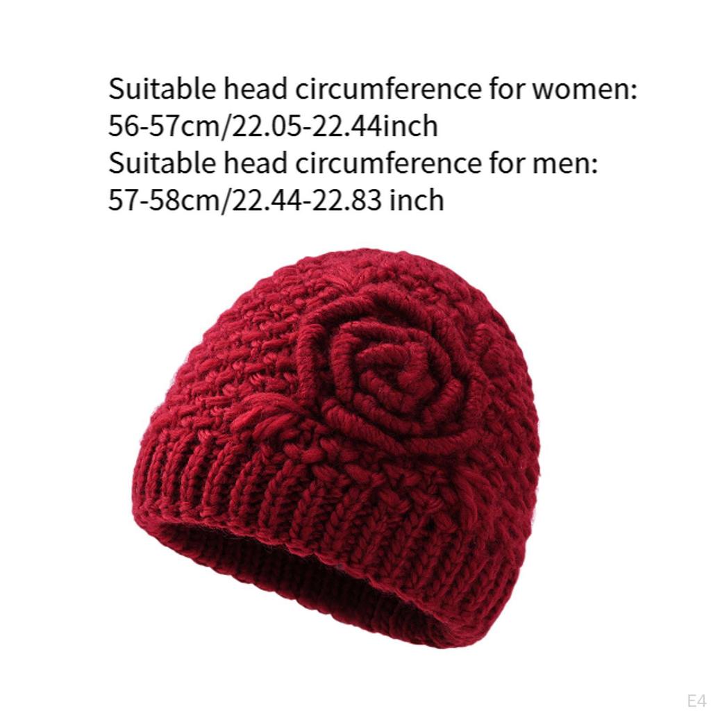 Autumn Winter Knit Beanie Hat Knitted for Travel Backpacking Hiking Outdoor