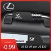 Interior Stickers Car Handle Covers Pu Leather Slip-Proof Handgrip Protection Pad For F SPORT ES RX NX LS UX LM LX GX LC R