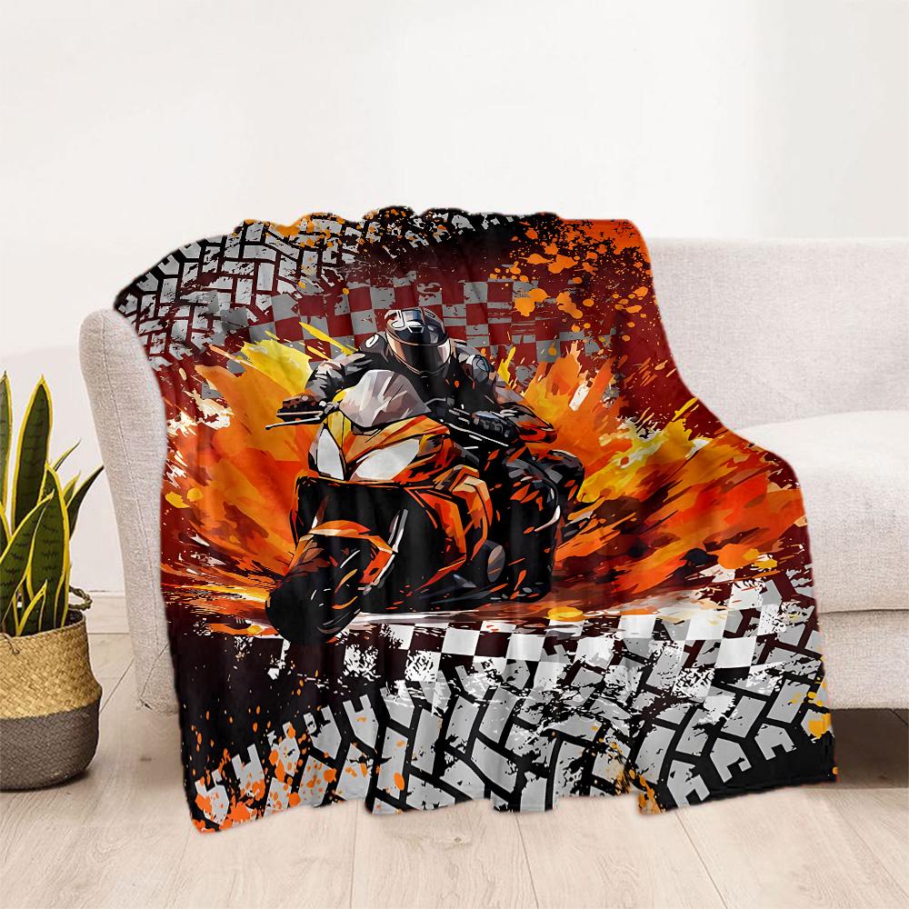Motocross Adventure Sport Flanelldecke - Weich und geeignet für Sofas, Betten, Büros, Reisen, alle Jahreszeiten und das beste Geschenk für die Feiertage.