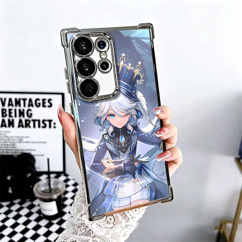 

Genshin Impact Фурина Мягкий чехол для телефона для Samsung Galaxy S26 Ultra S25 Edge S24 FE S23 Plus S22 S21 + S20 Покрытие Защита от падения Fund Samsung S26 Plus