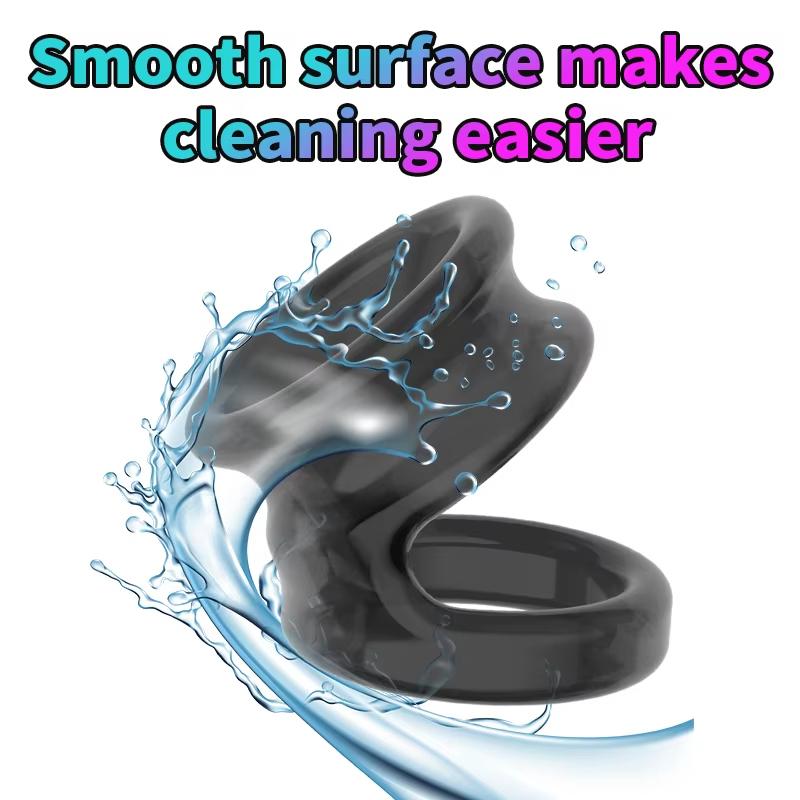Cock Penis Ring Reusable Delay Ejaculation Stronger Erection Sex Toys Adult Supplies Linen Nozzle Ring Cock Sex Toys For Men