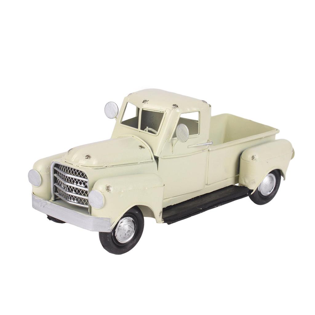 Vintage Metall LKW Ornament Weihnachtsbaum Blume Pickup Auto Modell Regal Akzent Weihnachtsgeschenk Heimdekoration