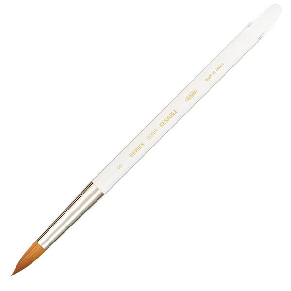 

Holbein Watercolor Paint Brush Resable 500R Round 8 203705 No.