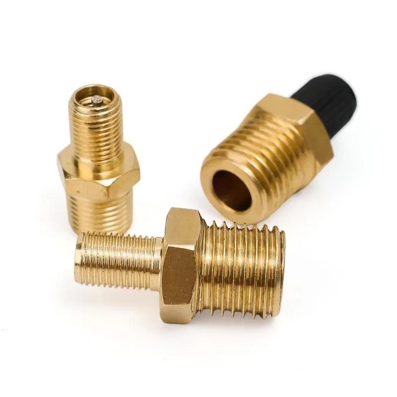 1/2pcs Professional 1/4 NPT 1/8 NPT M10 Car Tire Valve Core Air Compressor Tanks Fill Valve Anti-Corrosion Schrader Valves