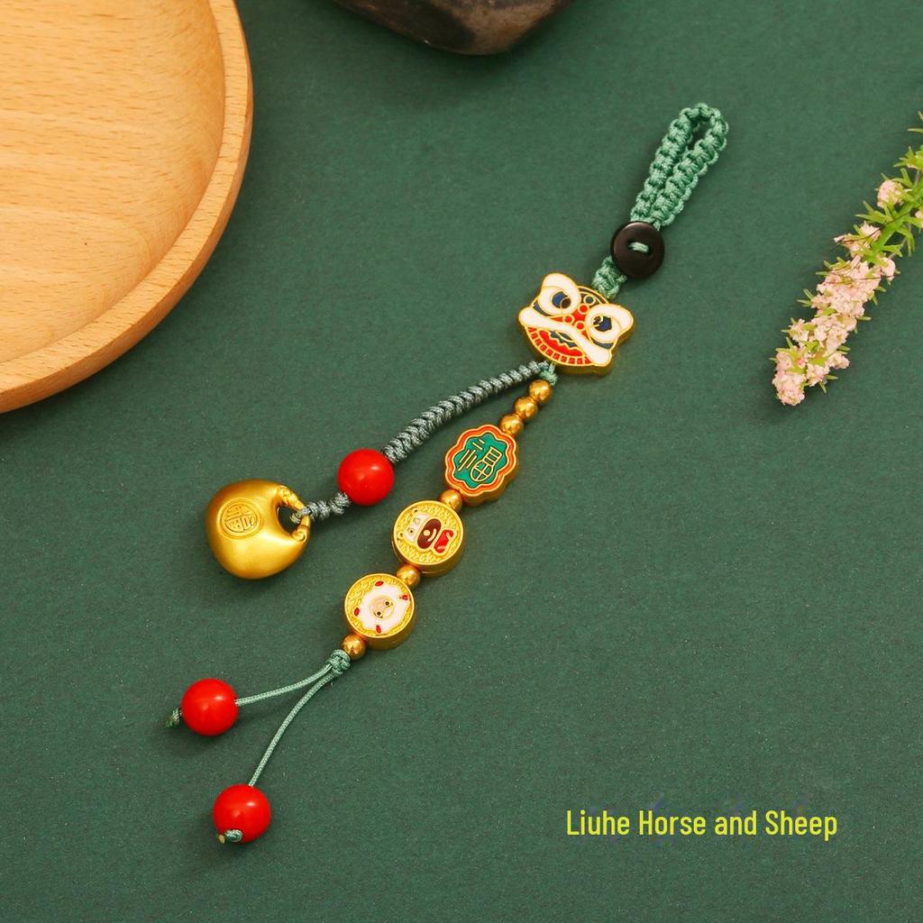 Twelve Zodiac Multi-Function Gold Keychain Pendant