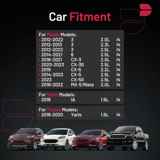 Set Of 4 Iridium Spark Plugs Fit For Mazda 2014- 6 2.5L L4 94124