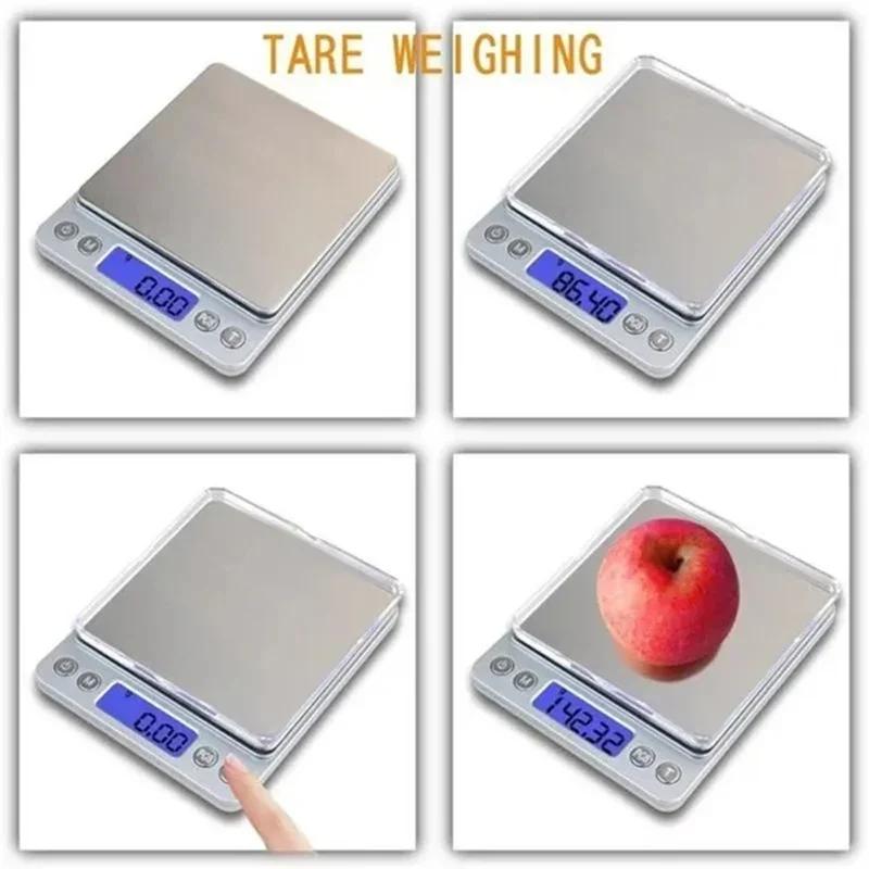 Digital Kitchen Scale Kitchen Measuring Scales Mini Pocket Precision Jewelry Electronic Balance Weight Gold Gram Scale Food Bar