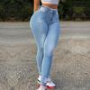 Modne Nowe Damskie Jeansy Kolorowe Wysoki Stan Slim Fit Skinny Jeansy