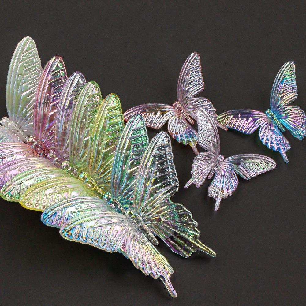 

5/10pcs Headwear Hair Accessories Acrylic Hairpin New Laser Butterfly Wedding