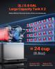 3Lx2 Tank Commercial Slushy Machine Margarita Smoothie Frozen Drink Maker