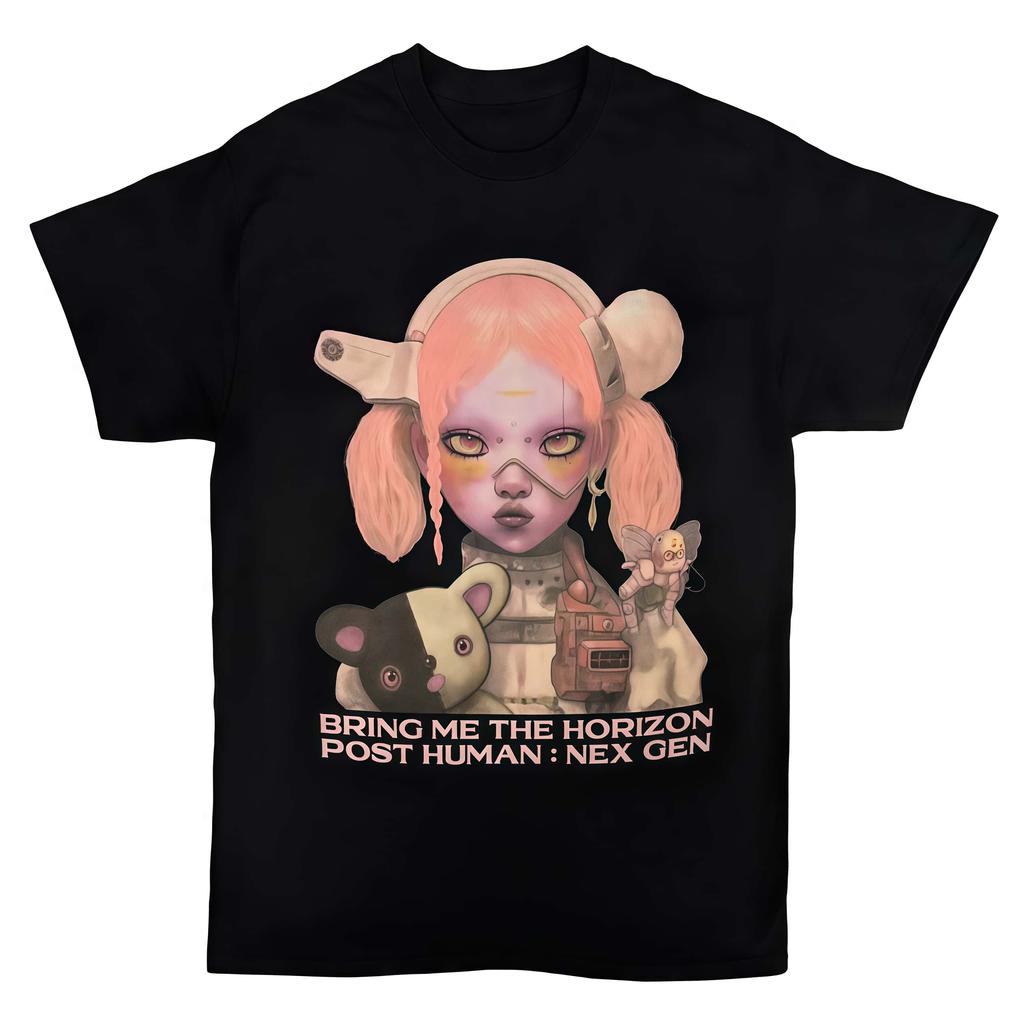 BMTH Festival Gig Top Band Tshirt Bring Me The Horizon TShirt 2026 Summer Unisex Unisex 100Cotton Street Wear Y2K Unisex Tshirt