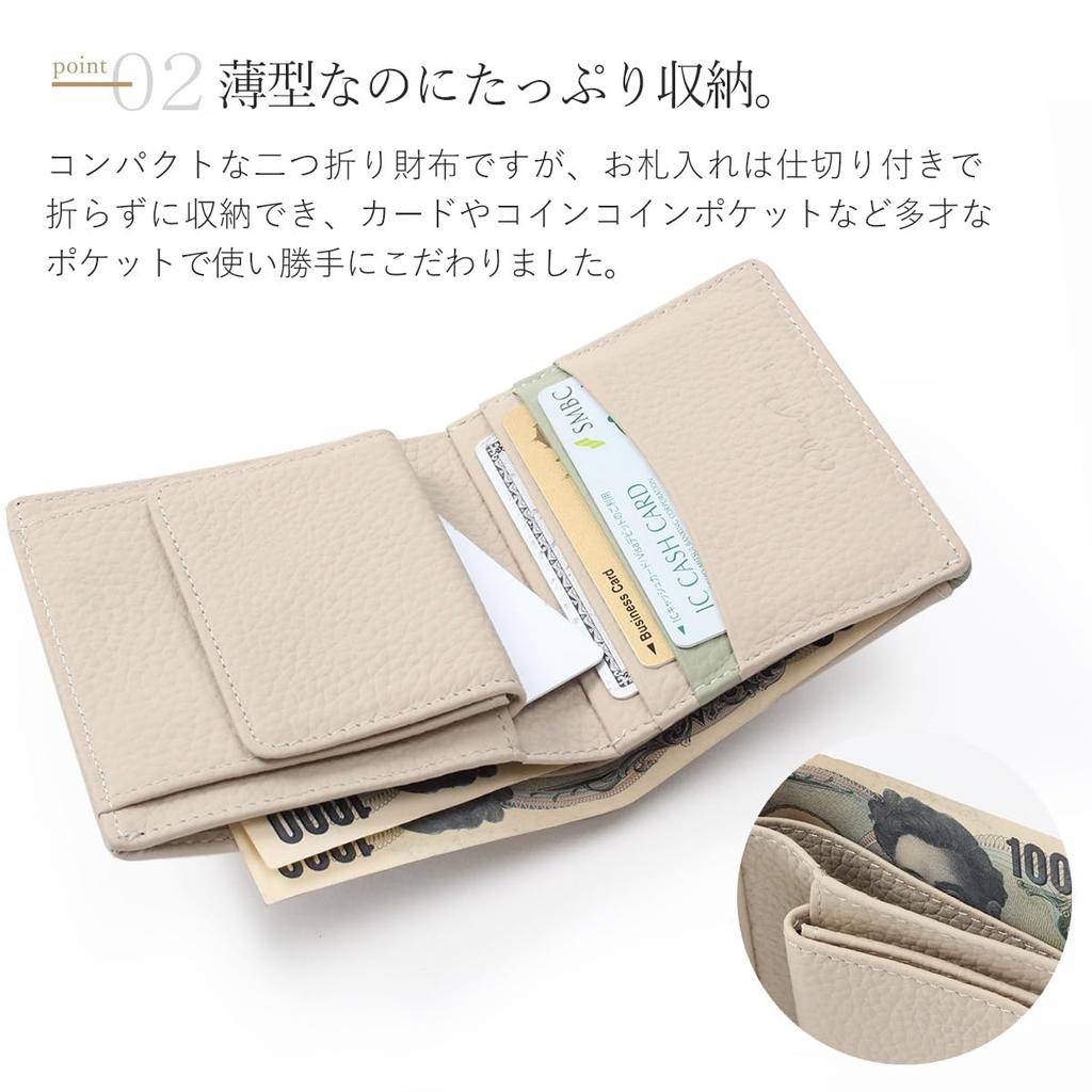 Blanc Pomme Women's Genuine Leather Bi-fold Mini Wallet, Stylish, Bp-1084, DBlue