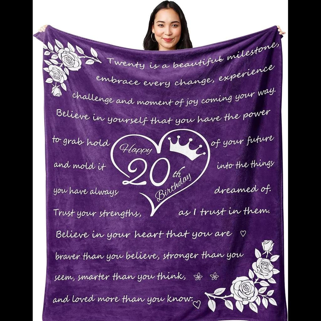 Superweiche Kuscheldecke für Damen Perfekte Geburtstagsgeschenkidee Ideal für Zuhause Reisen Alter