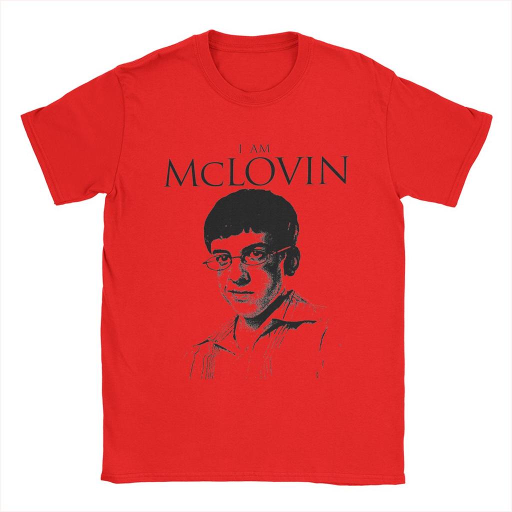 Men Superbad I Am McLovin T Shirts Movie 100% Cotton Clothing Casual Short Sleeve Round Collar Tees New Arrival T-Shirts