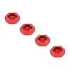 4PCS Wheel Hex Hub Adapter Aluminum Alloy Wheel Hex Coupler for   LaTrax Teton 1Celsius18 RC Truck