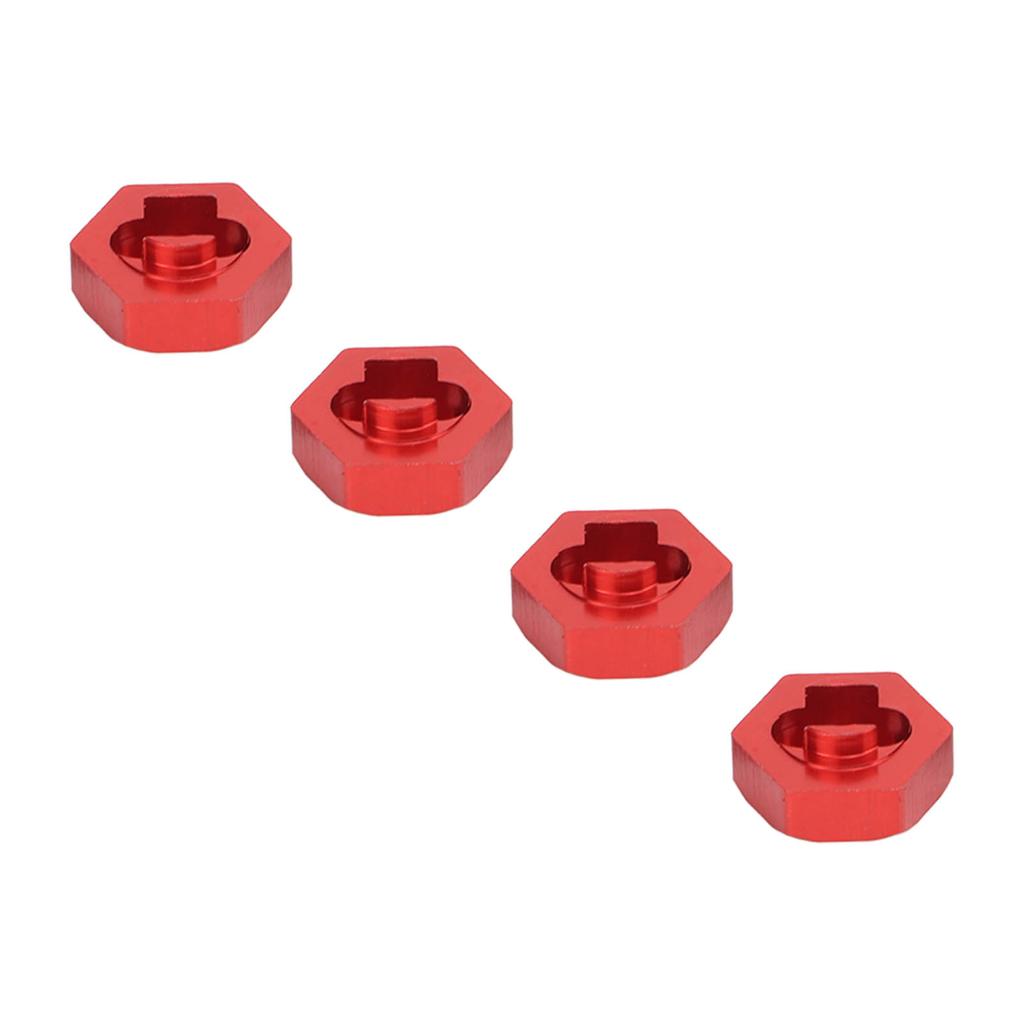 4PCS Wheel Hex Hub Adapter Aluminum Alloy Wheel Hex Coupler for   LaTrax Teton 1Celsius18 RC Truck